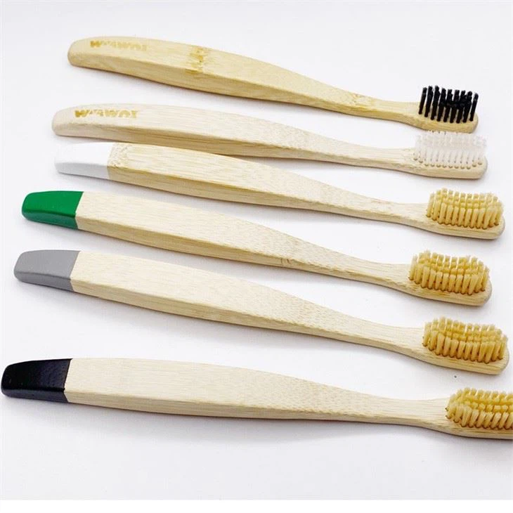 free painted disposable BPA FREE bamboo toothbrushes
