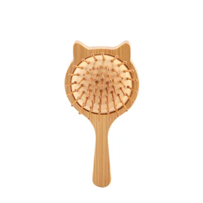 Spazzola per capelli di bambù naturale